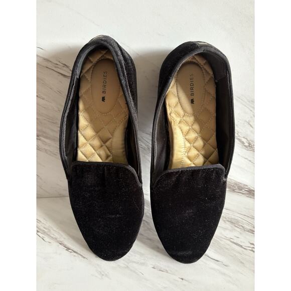 Birdies Starling Black Velvet Loafer -Size 9 Twee Capsule Classic Holiday Office - Picture 13 of 13